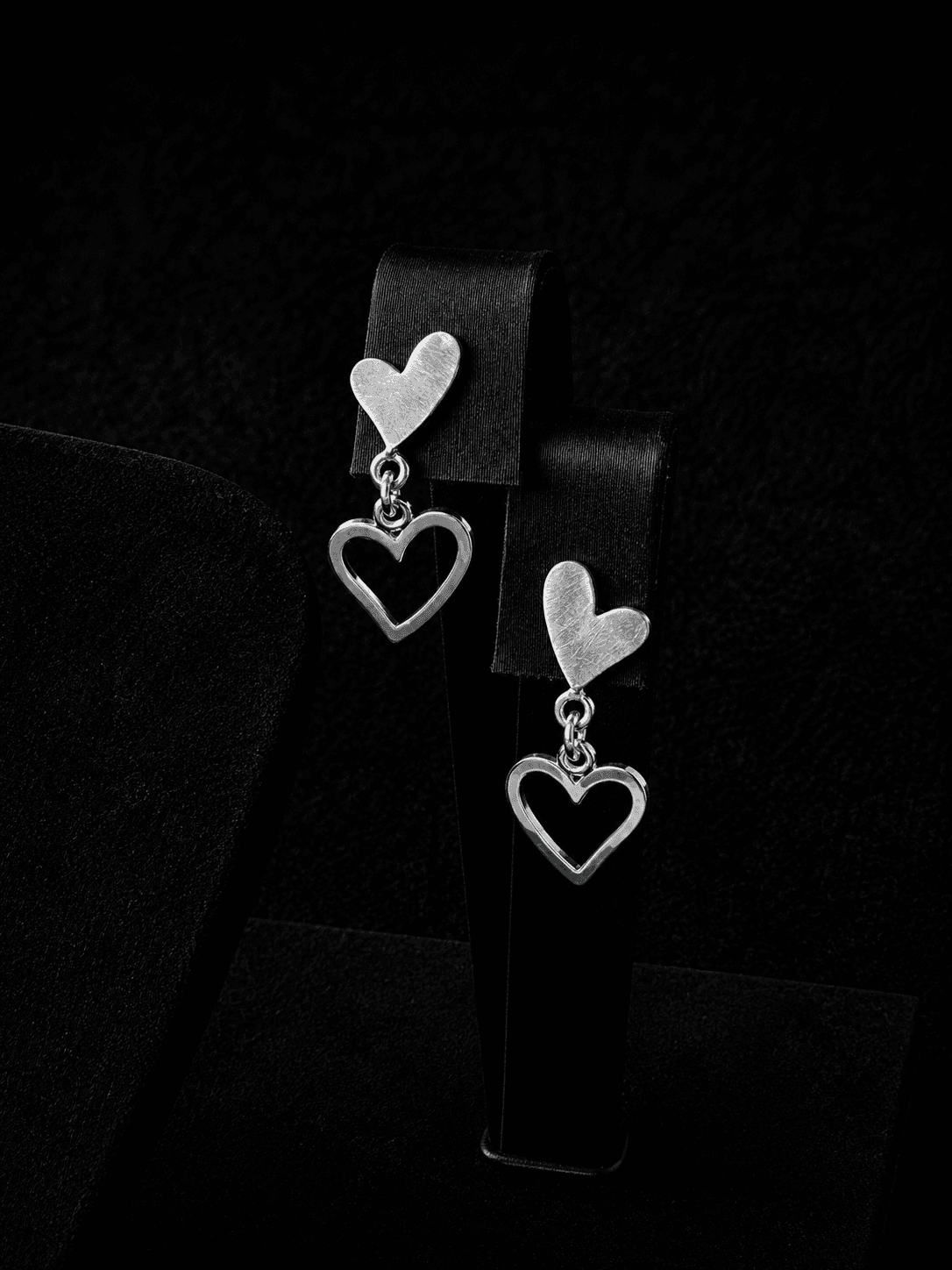 Aros corazón plata italiana ley 925