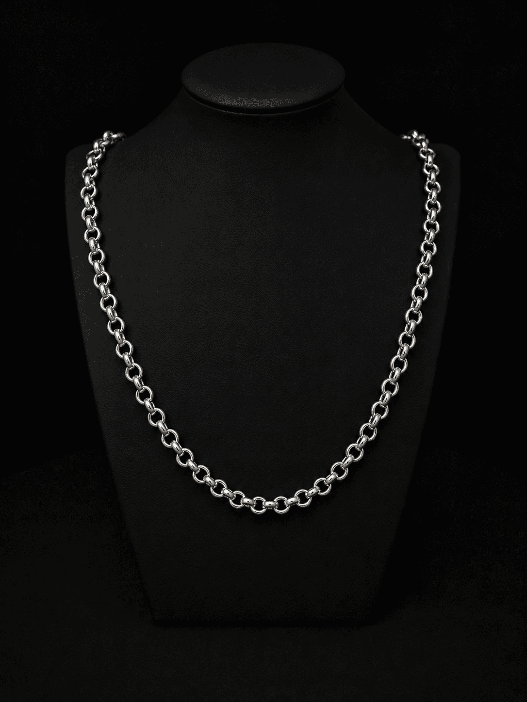 Cadena rolo plata italiana ley 925