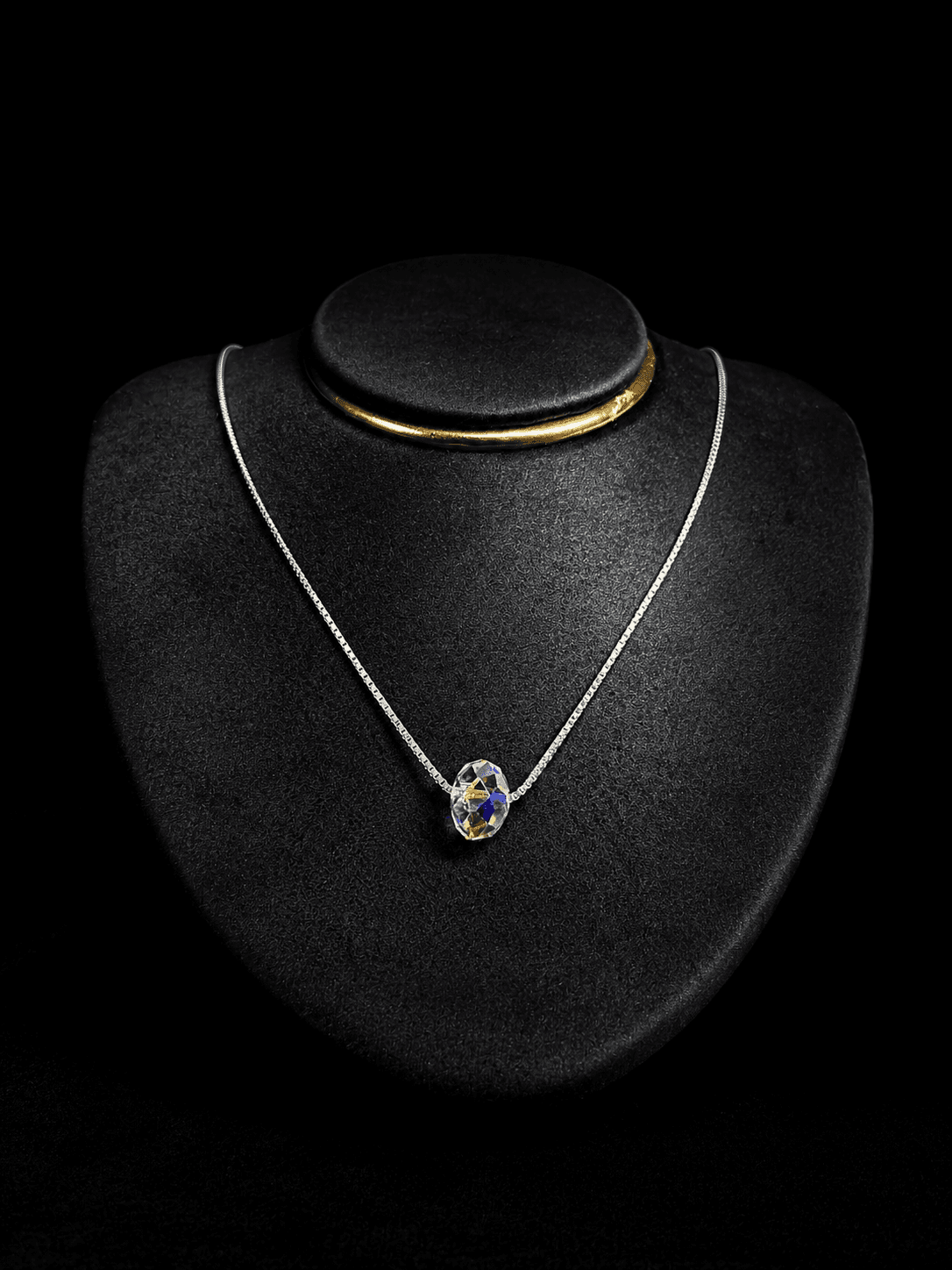 Collar Veneciano Cristal hecho con Swarovski plata italiana ley 925